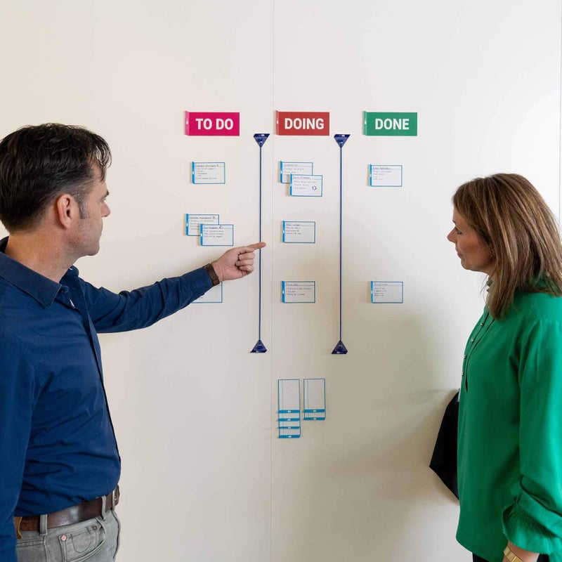 PATboard Scrum Board and Kanban Board COLUMNcards Magnetic - Set of 3 Column Cards (to DO, Doing, Done) - Image 4